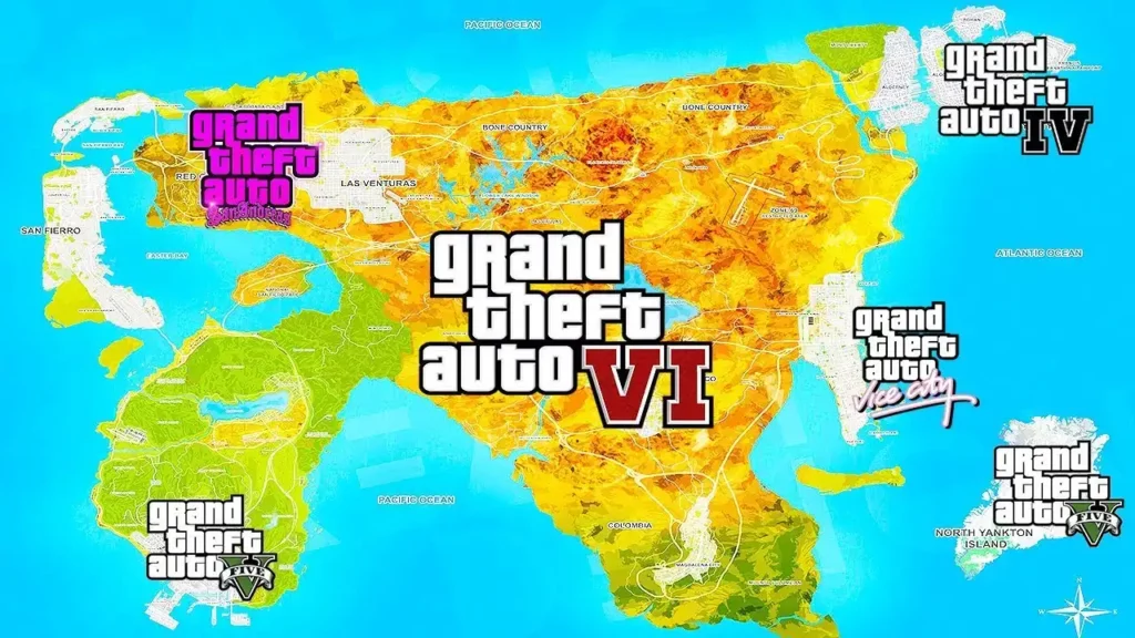 GTA 6 Map leaks Unveiled on Internet in 2023 so far